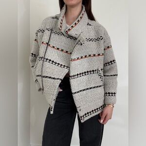 Ba&sh Women's Gray Patterned Jacket